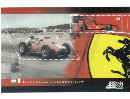 2009 Deportes- Automovilismo- Ferrari- Argentina Mnh