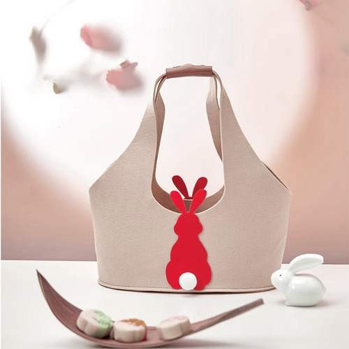 Bolsa De Huevo De Pascua, Cesta De Huevo Reutilizable Caqui