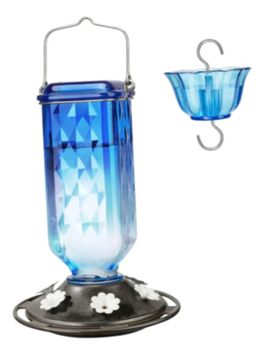 Alimentador De Colibrí Para Al Aire Libre Adorno De Azul