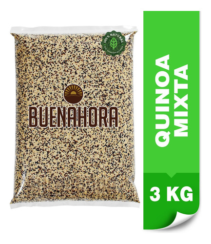 Quinoa Mix Blanca, Roja Y Negra Buenahora® Gluten Free 3 Kg