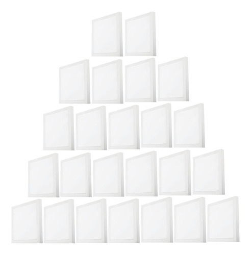 Kit 24 Painel Plafon Led 24w Quadrado Sobrepor 6500k Branco