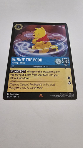 Lorcana Disney Card Game Winnie The Pooh Having A Think
