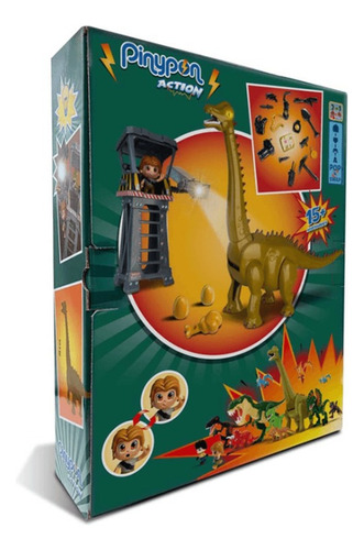 Pinypon Action Diplodocus Y Torre De Vigilancia (pnc27000)