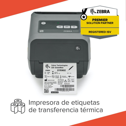 Impresora Zebra Zd420t Usb + Ethernet