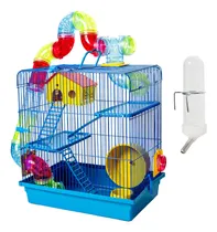 Comprar Gaiola Para Hamster 3 Andares Tubos Luxo Toda Gaiola