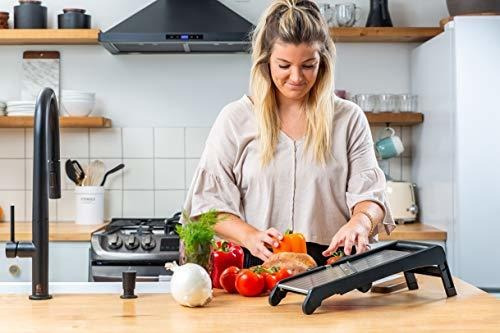 Imagen 2 de 7 de Cortador De Comida De Mandolina, Ajustable De Acero Inoxida