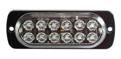 Baliza Led Roja Bomberos Peligro 12w 12v 24v  Nl231-12-roja