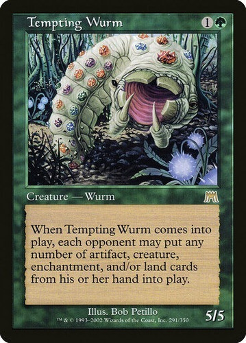 Magic Mtg Tempting Wurm Onslaught