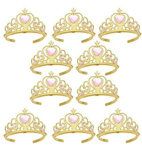 Coronas Y Tiaras Princesa Xgqy Para Niñas (10 Pack)