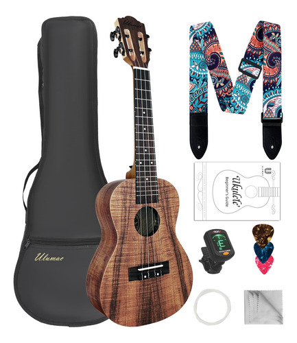 Ulumac Koa - Ukelele Soprano, Madera De Acacia De 21 Pulgada