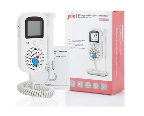 Imagen 4 de 5 de Monitor Fetal Doppler Latidos Fetales Corazón Bebé Pilas Gel