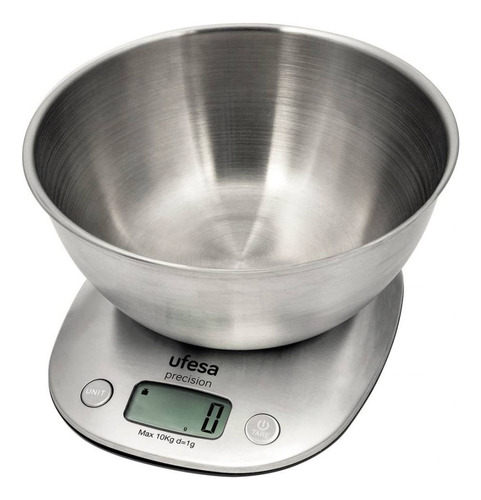 Balanza De Cocina Ufesa Acero Inox Con Recipiente 10kg Dimm