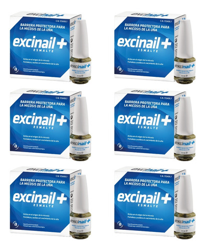 Pack X6 Excinail+ Esmalte X 3,5ml