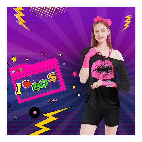 Ropa De Los 80, Accesorios De Vestuario Para Mujer, Sa