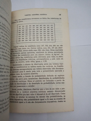 Curso De Estatística Elementos - Capa Verde (Usado)