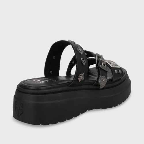 Sandalia Plataforma Negro Mujer 55922 Gotta