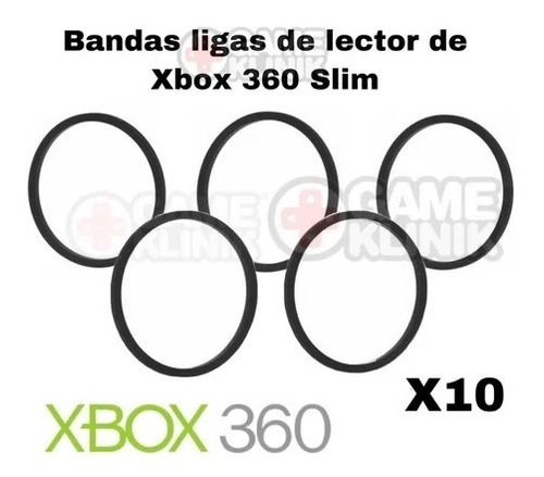 10 Liga Bandas Xbox 360 Fat Slim Lector Bandeja Xbox Clasico