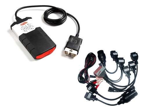 Escáner Automotriz Multimarca Delphi Bt Usb + Juego 8 Cables