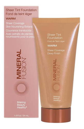 Base De Maquillaje Mineral Fusion Sheer Tint, Cálido, 18 Onz