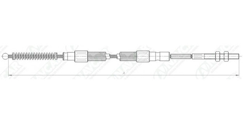 Guaya Freno De Parqueo Volkswagen Jetta 2.0l L4 Sohc 1995