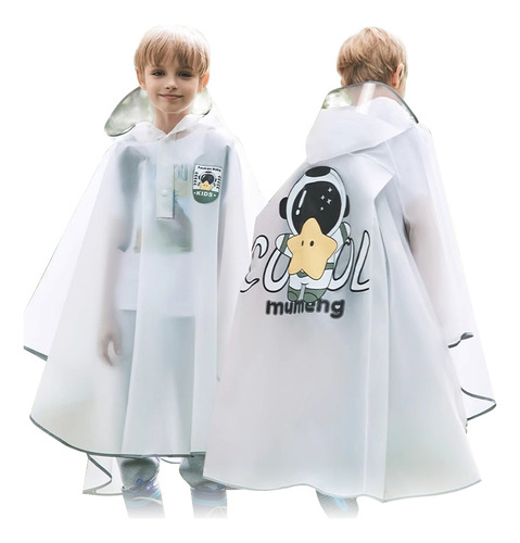 Impermeable Y Poncho Cuerpo Capucha Para Ninos Niña Niño