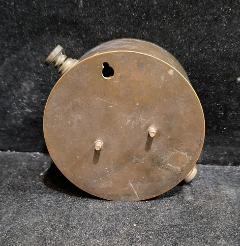 Antiguo Voltimetro A Aguja Francés Cuerpo De Bronce (Usado)