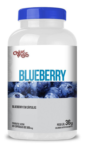 Blueberry 60 Cápsulas 500mg - Chá Mais