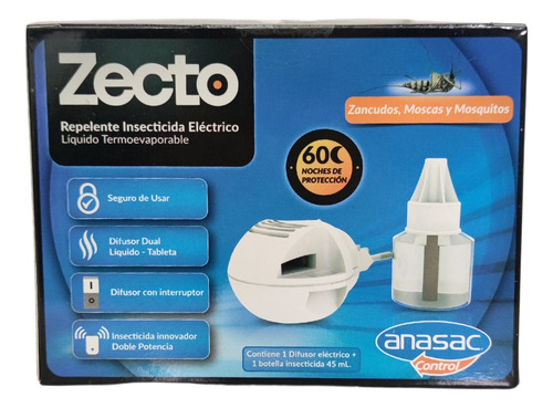 Pack 6x Zecto Insecticida Ahuyenta Mosquitos Líquido Difusor