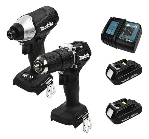 Kit Inalámbrico 18v Taladro Perc + Atornillador Dlx2414x7b