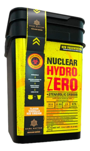 Nuclear Hydro Zero Dark Matter 13.2 Lbs Sabor Ice Cream Vainilla