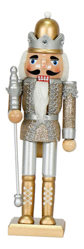 Figura De Cascanueces De Madera, 12.0 In, Soldado