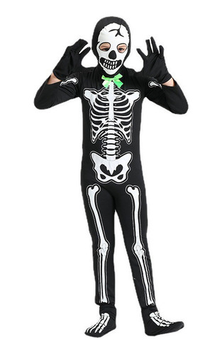 Halloween Cosas Ropa Fluorescente Esqueleto Niños