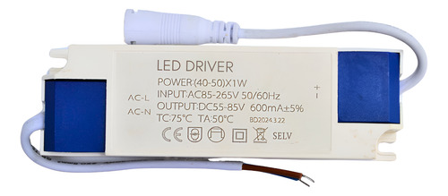 Kit 3 Driver Reator Led 40-50w Plafon Embutir 600ma Bivolt