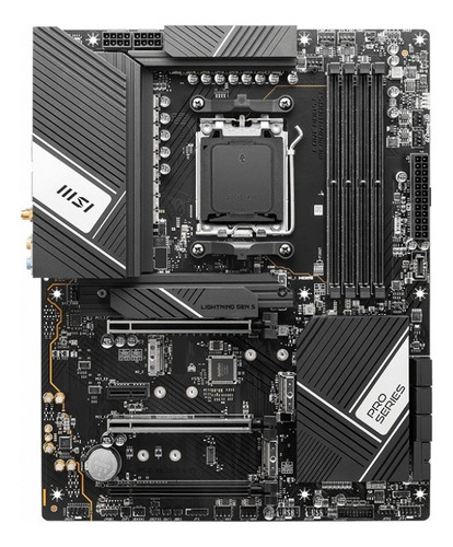 Placa-mãe Am5 - Msi Pro X670-p Wi-Fi Ddr5 Ryzen Color Black