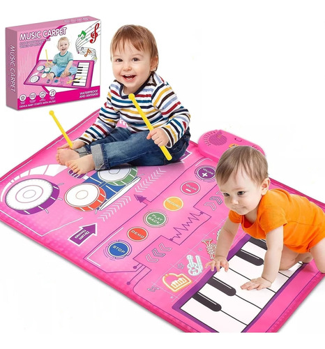 Tapete Infantil Para Instrumentos Musicales, Tapete De Piano