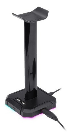 Imagen 2 de 7 de Soporte Para Auricular Redragon Scepter Pro Ha300 Rgb Hub !