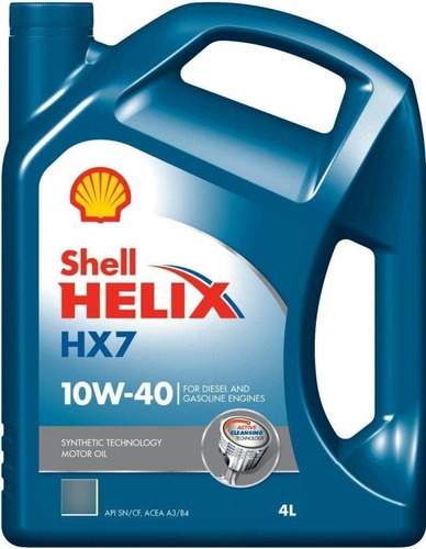 Shell Hx7 Helix 10w40  4 Litros, Doble Sello Nafta Diesel