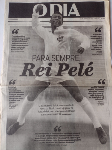 Diario De Brasil Por La Muerte Del Rey Pele 