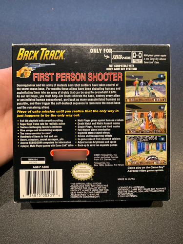 Back Track Game Boy Advance (Usado)