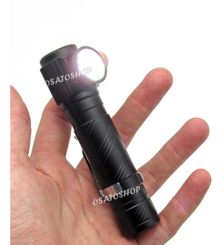 Lanterna Tática 90º Potente Led 515 Recarregável Via Usb 5v