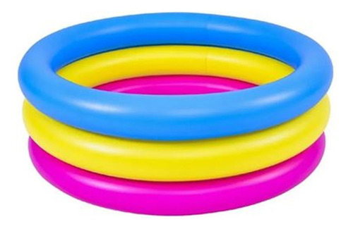 Piscina Inflable 3 Aros Primera Edad Capacidad  66 Litros