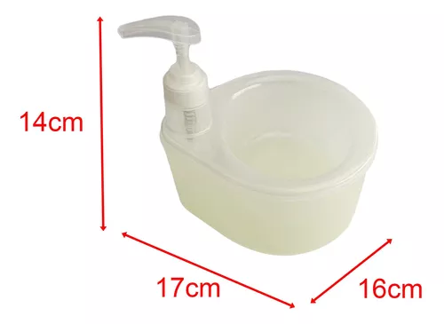 Dispensador de jabón con soporte de esponja, estropajo, soporte