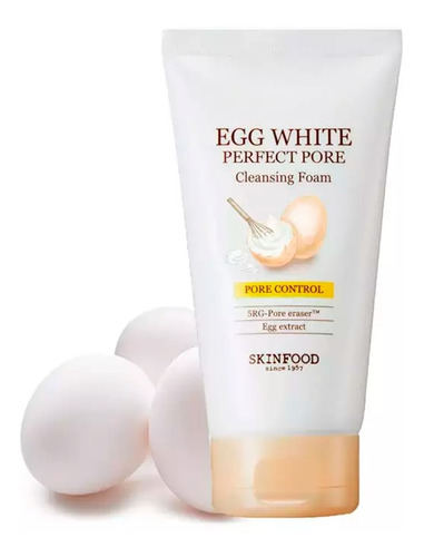 Imagen 1 de 6 de Skinfood Egg White Coreana Espuma Limpieza Poros Perfecta F