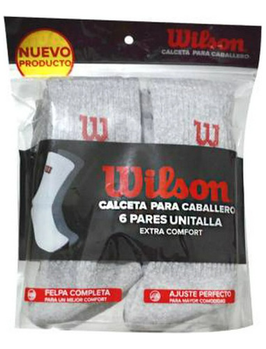 Calceta Wilson Extra Confort Unitalla Blanco 6 Pares