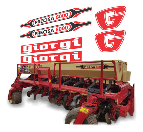 Kit De Calcos Símil Original Sembradora Giorgi Precisa 8000