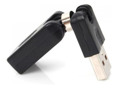 Adaptador De Cabo Giratório Usb Macho Para Usb Fêmea