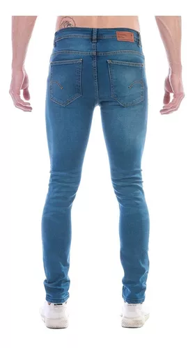 Jeans Pantalón Mezclilla Hombre Azul