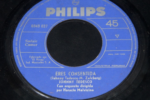 Jch- Jhonny Tedesco Eres Consentida 45 Rpm