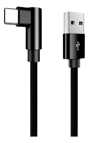 Cable Usb C 90 Grados Carga Rapida Celular Gamer 1 Metro