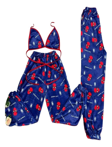 Set De Pijama Duo Pareja Talla Grande Teddy 3 Piezas